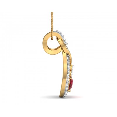 Lara Ruby Diamond Pendant